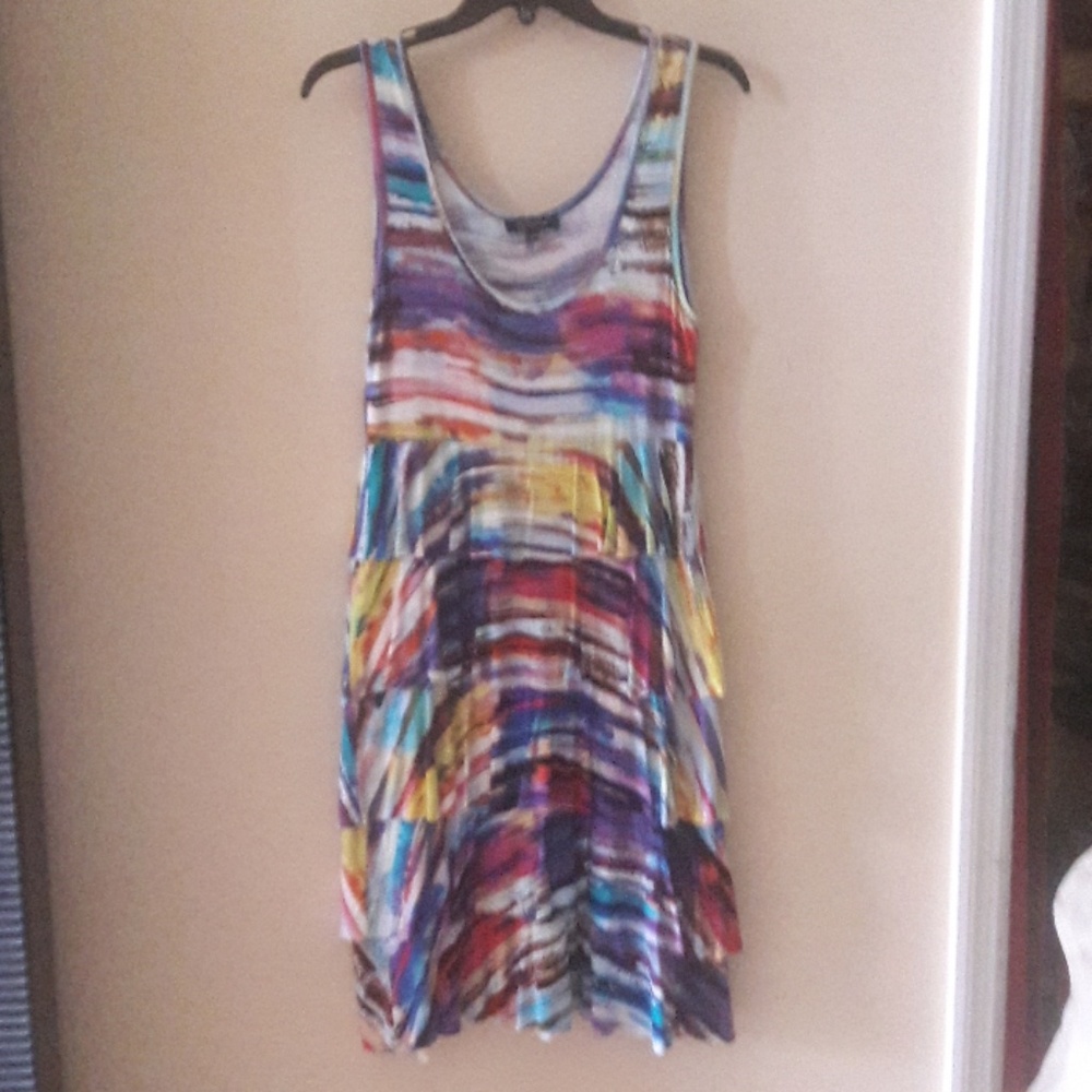 Multi Color Sleeveless Dress